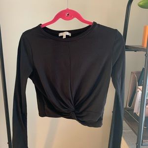 Black crop top